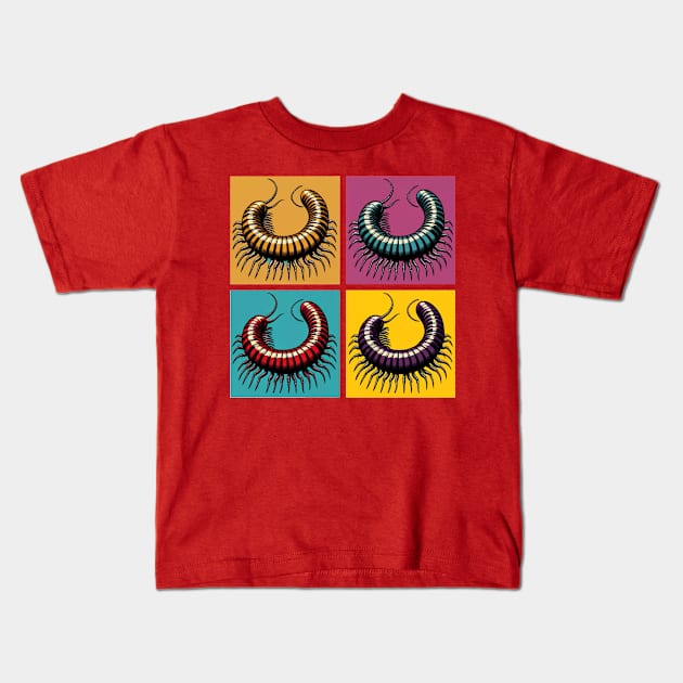 Pop Giant African Millipede - Cool Spider Kids T-Shirt by PawPopArt